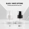 24mm PP Lotion Pump with Full Cover Cap for Cosmetic Bottles
