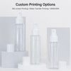 100ml Clear PET Mist Spray Bottle with PP Full Cover for Skincare