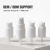 20mm White Plastic Pump Dispenser for Lotion And Personal Care