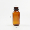 Custom 50ml Boston Round Bottles PET Plastic Refillable Container with Twist Comb Cap for Essential Oil or Hair Product Packaging