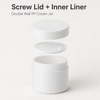 60g Double Wall PP Cream Jar with Inner Liner and Screw Lid