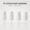 20mm White Plastic Pump Dispenser for Lotion And Personal Care