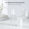 100ml Clear PET Mist Spray Bottle with PP Full Cover for Skincare