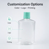 250ml Transparent PET Oval Plastic Bottle for Shampoo and Lotion